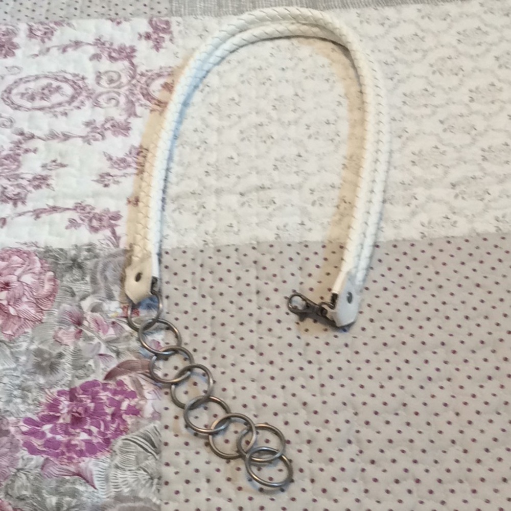 White Leather Belt - Picture 3 of 4